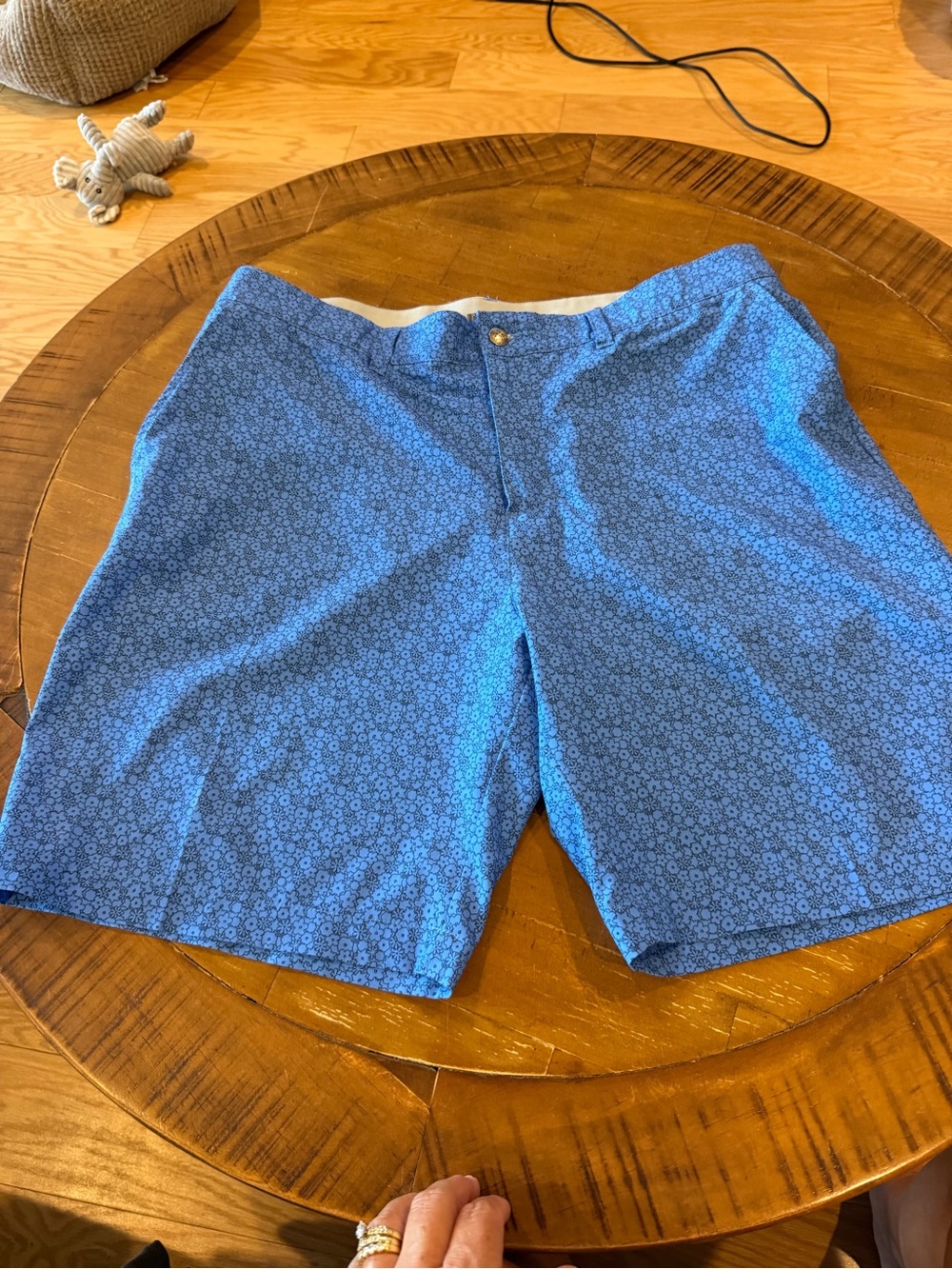 adidas Light Blue Floral Golf Shorts